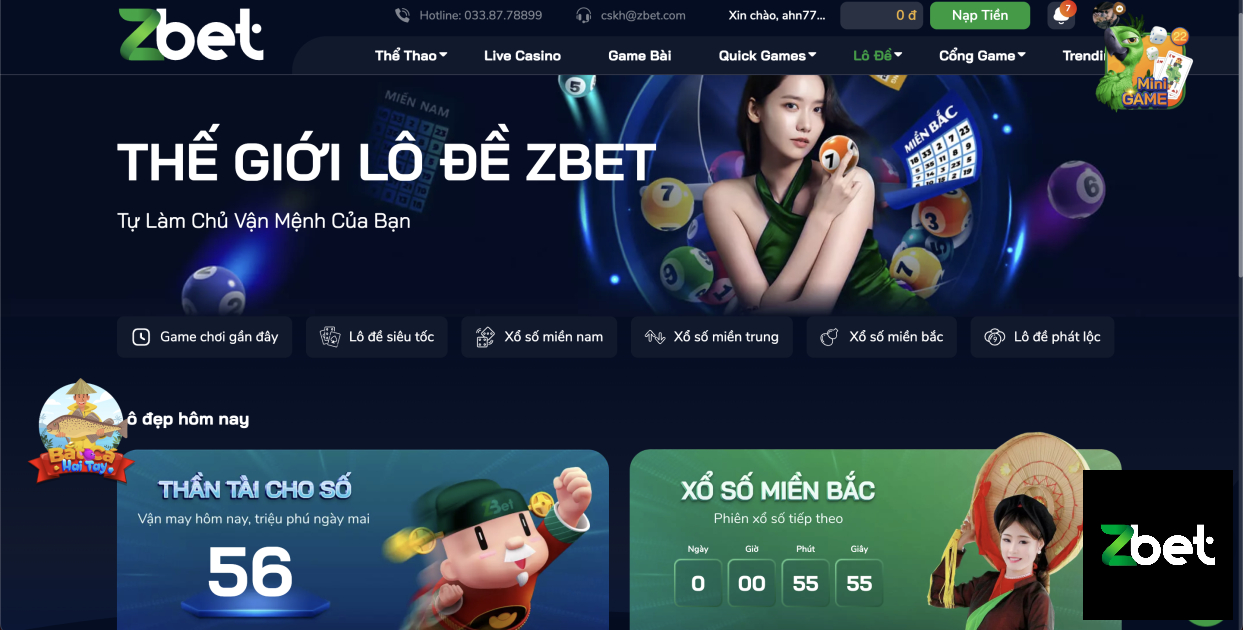 LÔ ĐỀ ZBET - CASINO ZBET - NHÀ CÁI ZBET